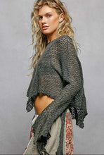 Midnight Drift Crochet Top