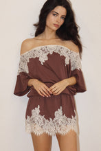 Off Shoulder Lace Trim Dress