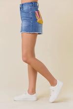 Sunburst Pocket Denim Shorts