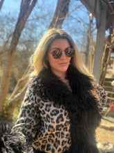 Leopard Faux Fur Statement Coat