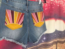 Sunburst Pocket Denim Shorts