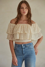 Crimson & Lace Top