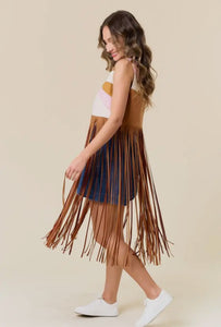Desert Sunrise Fringe Vest