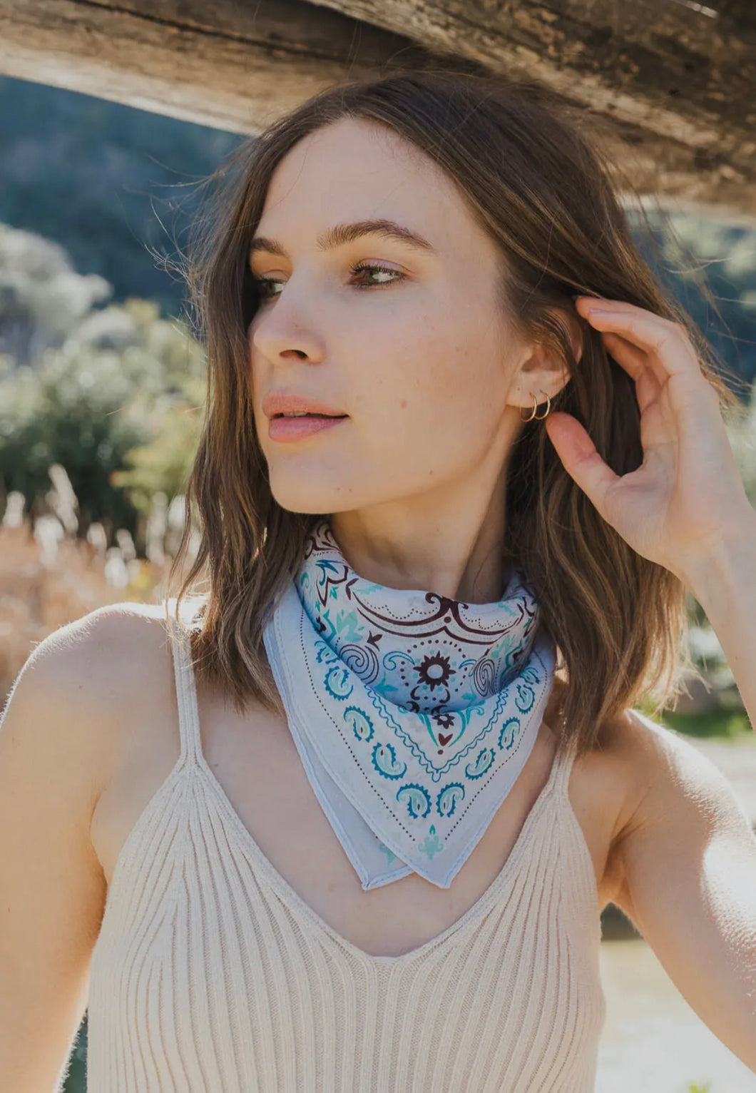 Vintage Colorful Paisley Bandana