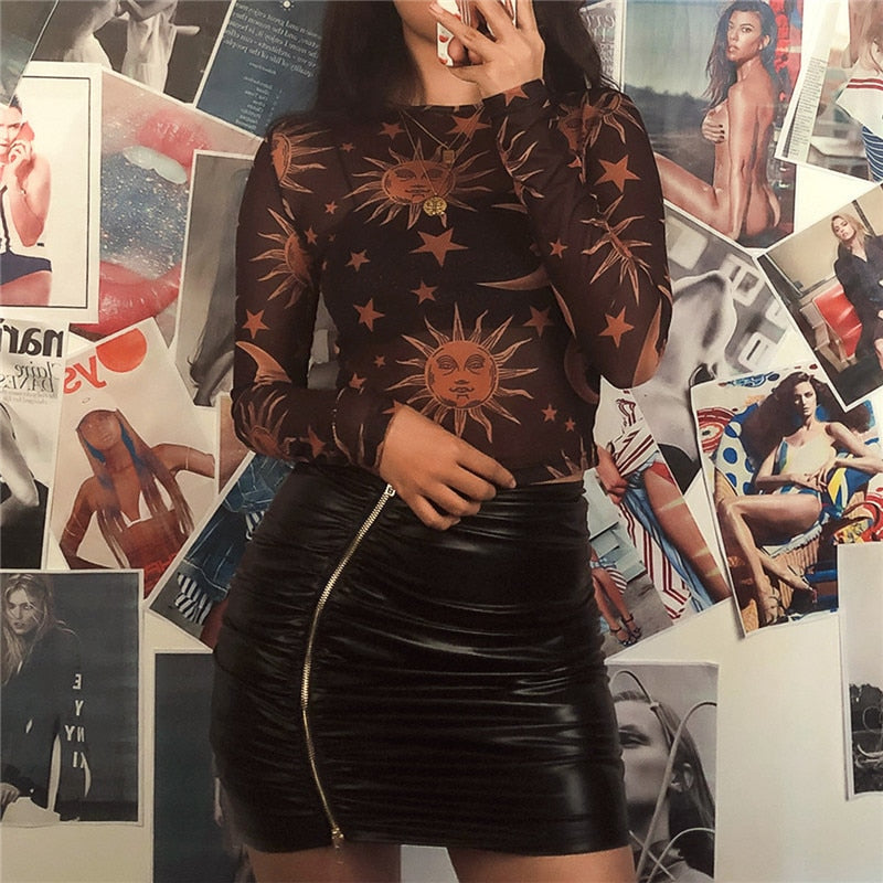 Celestial Sheer Mesh Top