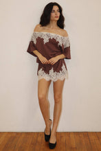 Off Shoulder Lace Trim Dress