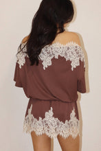Off Shoulder Lace Trim Dress