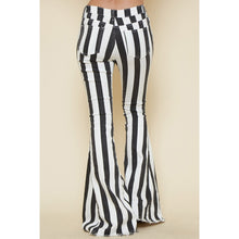 White Stripes Bell Bottoms