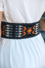 Wide Tribal Pattern Bead Belt