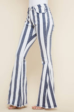 White Stripes Bell Bottoms