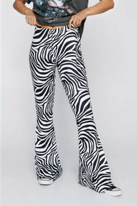 Zebra High Waist Bells