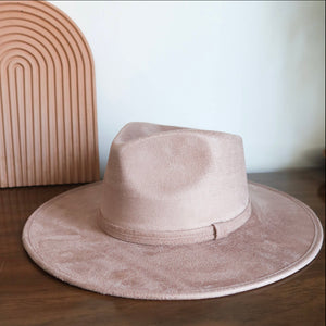 We love this vegan suede rancher hat Durable stiff brim -3" brim   Colors Mint, Steele Blue and Dusty Rose 